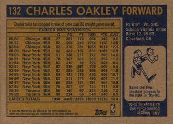 2000-01 Topps Heritage #132 Charles Oakley Back