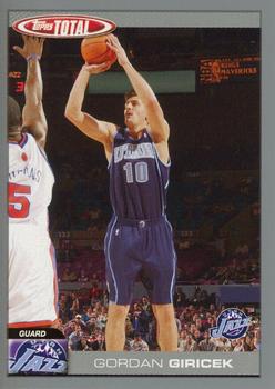 2004-05 Topps Total - Silver #78 Gordan Giricek Front