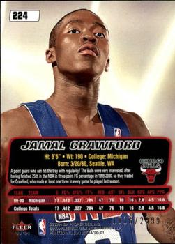 2000-01 Ultra #224 Jamal Crawford Back
