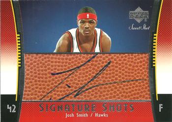 2004-05 Upper Deck Sweet Shot - Signature Shots #SS-JS Josh Smith Front
