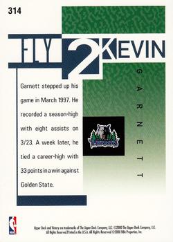 2000-01 Upper Deck Victory #314 Kevin Garnett Back