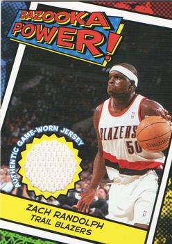 2005-06 Bazooka - Bazooka Power! Relics #BP-ZR Zach Randolph Front