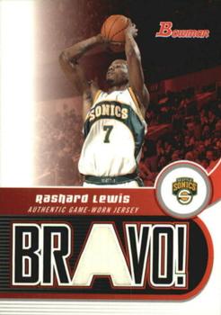 2005-06 Bowman - Bravo Relics #BV-RL Rashard Lewis Front