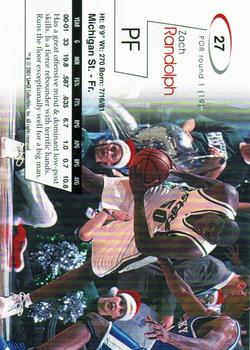 2001 SAGE #27 Zach Randolph Back