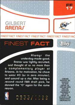 2005-06 Finest - Finest Fact #FF17 Gilbert Arenas Back