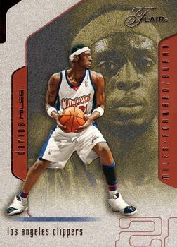 2001-02 Flair #21 Darius Miles Front