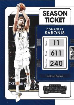 2021-22 Panini Contenders #2 Domantas Sabonis Front