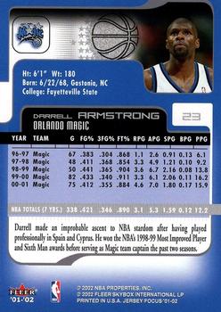 2001-02 Fleer Focus #23 Darrell Armstrong Back