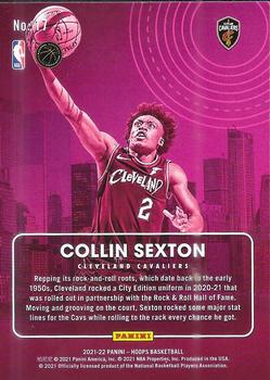 2021-22 Hoops - City Edition #17 Collin Sexton Back