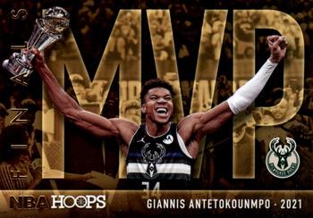 2021-22 Hoops - Finals MVP #98 Giannis Antetokounmpo Front