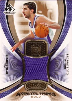 2005-06 SP Game Used - Authentic Fabrics Gold #AF-PS Peja Stojakovic Front