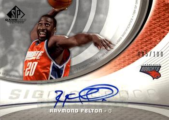 2005-06 SP Game Used - SIGnificance #SIG-RF Raymond Felton Front
