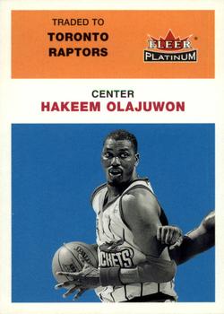 2001-02 Fleer Platinum #50 Hakeem Olajuwon Front