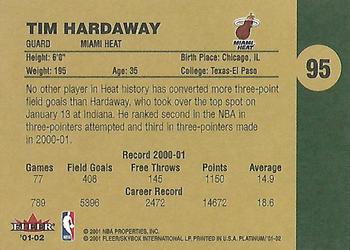 2001-02 Fleer Platinum #95 Tim Hardaway Back