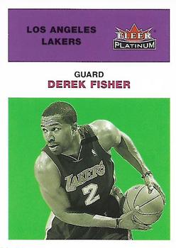 2001-02 Fleer Platinum #129 Derek Fisher Front