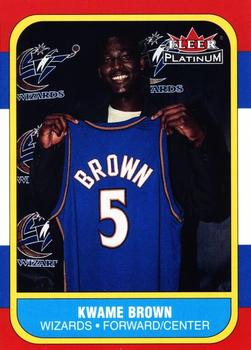 2001-02 Fleer Platinum #247 Kwame Brown Front