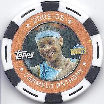 2005-06 Topps NBA Collector Chips #NNO Carmelo Anthony Front