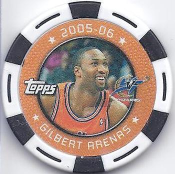 2005-06 Topps NBA Collector Chips #NNO Gilbert Arenas Front