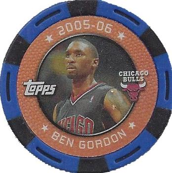 2005-06 Topps NBA Collector Chips - Blue #NNO Ben Gordon Front