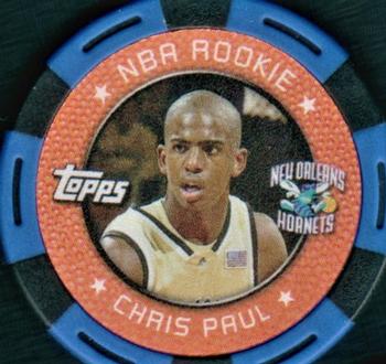 2005-06 Topps NBA Collector Chips - Blue #NNO Chris Paul Front