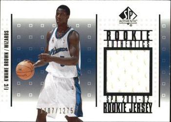 2001-02 SP Authentic - Rookie Authentics #RA-KW Kwame Brown Front