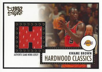 2005-06 Topps 1952 Style - Hardwood Classics #HCR-KBR Kwame Brown Front