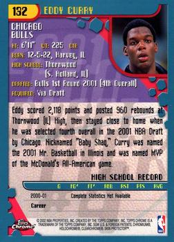 2001-02 Topps Chrome #132 Eddy Curry Back