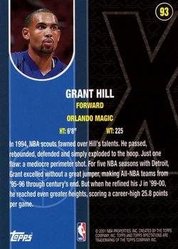 2001-02 Topps Xpectations #93 Grant Hill Back