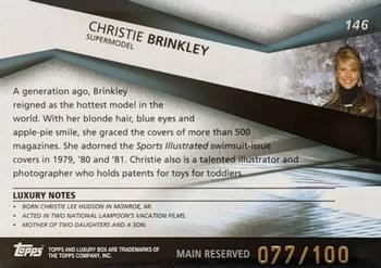 2005-06 Topps Luxury Box - Main Reserved #146 Christie Brinkley Back