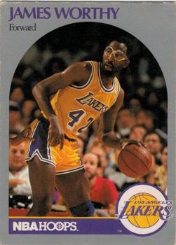 1990-91 Hoops Taco Bell Los Angeles Lakers #NNO James Worthy Front