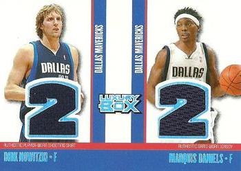 2005-06 Topps Luxury Box - Two's Company Dual Relics #TCR-ND Dirk Nowitzki / Marquis Daniels Front