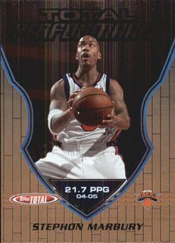 2005-06 Topps Total - Total Performance #TP12 Stephon Marbury Front