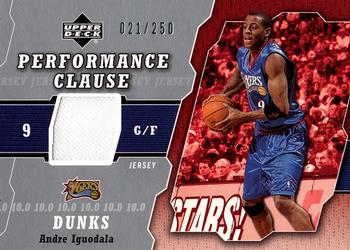 2005-06 Upper Deck - Performance Clause Jerseys Exchange #PCJ-AN Andre Iguodala Front