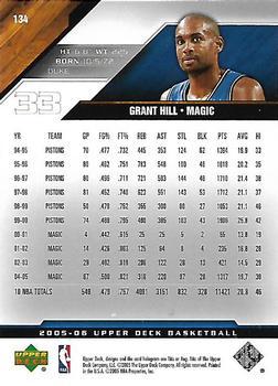 2005-06 Upper Deck - UD Exclusives #134 Grant Hill Back