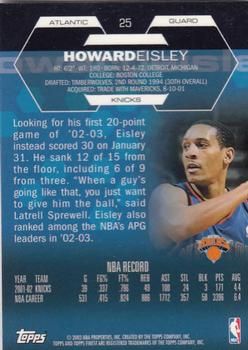 2002-03 Finest #25 Howard Eisley Back