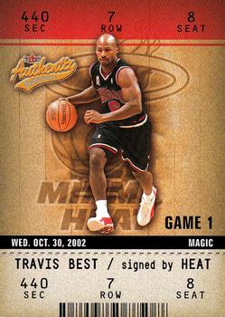 2002-03 Fleer Authentix #58 Travis Best Front