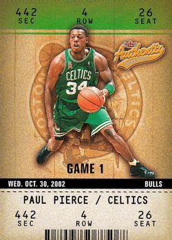 2002-03 Fleer Authentix #85 Paul Pierce Front