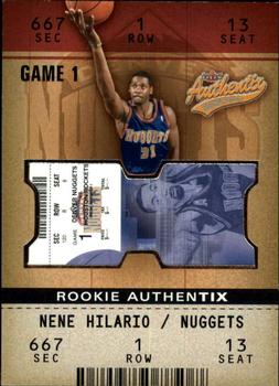 2002-03 Fleer Authentix #109 Nene Hilario Front