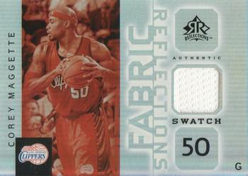 2005-06 Upper Deck Reflections - Fabric Reflections #FR-CM Corey Maggette Front