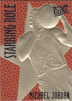 1996-97 Ultra Michael Jordan Feel the Game Starring Role 23KT Gold #NNO Michael Jordan Front