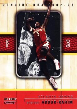 2002-03 Fleer Genuine #24 Shareef Abdur-Rahim Front