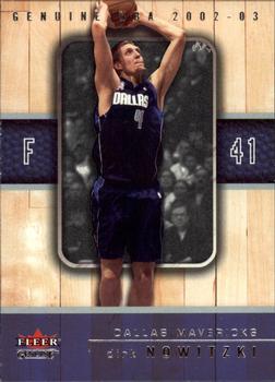 2002-03 Fleer Genuine #30 Dirk Nowitzki Front