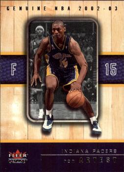 2002-03 Fleer Genuine #49 Ron Artest Front