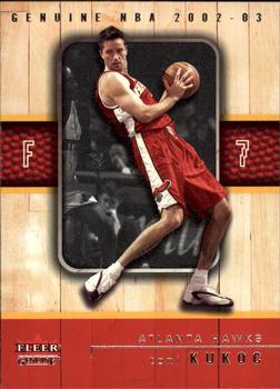 2002-03 Fleer Genuine #68 Toni Kukoc Front