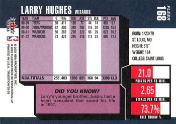 2002-03 Fleer Tradition #168 Larry Hughes Back