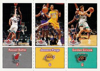 2002-03 Fleer Tradition #291 Rasual Butler / Jannero Pargo / Gordan Giricek Front