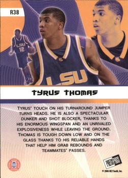 2006 Press Pass - Reflectors #R38 Tyrus Thomas Back