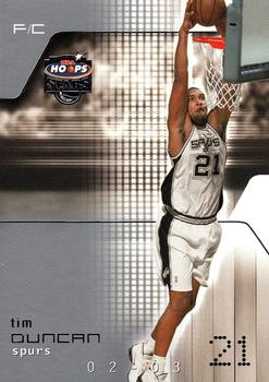 2002-03 Hoops Stars #141 Tim Duncan Front