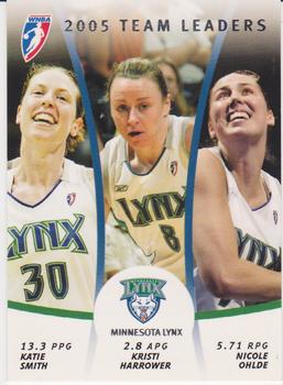 2006 Rittenhouse WNBA - Team Leaders #TL7 Katie Smith / Kristi Harrower / Nicole Ohlde Front