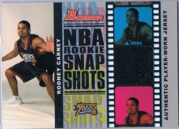 2006-07 Bowman - Rookie Snapshots Relics #RSR-RC Rodney Carney Front